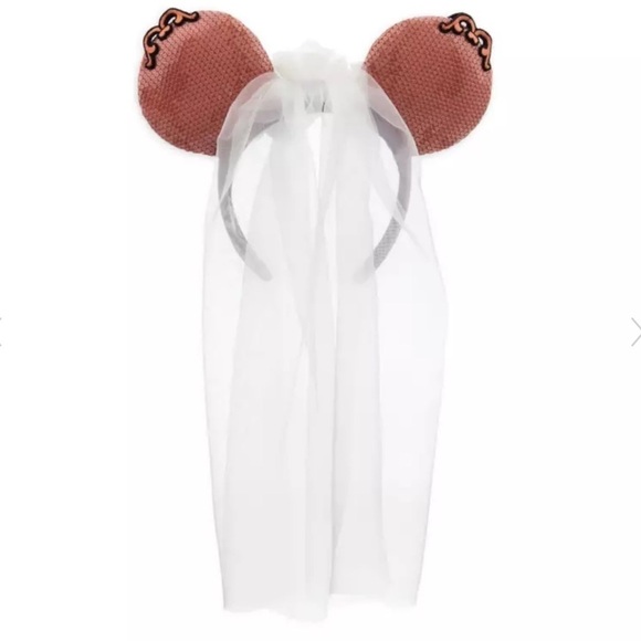 The Haunted Mansion Bride Minnie Ear Headband - Picture 2 of 4